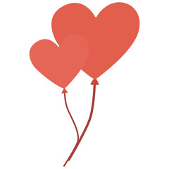 red heart balloon