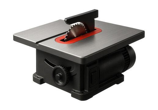 Table saw with dado blade insert for crafting grooves and joints in cabinetry.