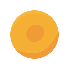 orange circle button