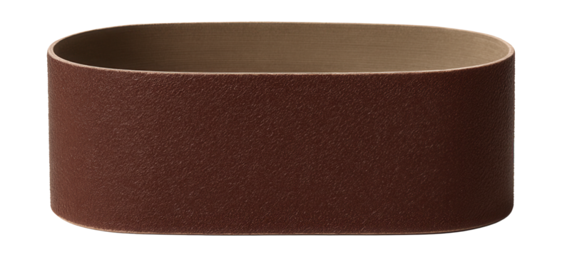 Aluminum oxide sanding belt ideal for various sanding applications.