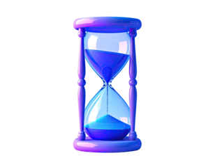 A vibrant hourglass