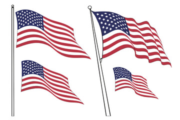 Fototapeta premium united states flag