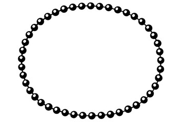 Fototapeta premium round frame made of silver rings
