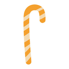 candy cane isolated on white