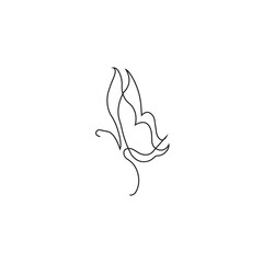 Fototapeta premium Line Of Love One Line Art