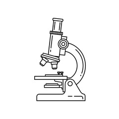 microscope vector illustration