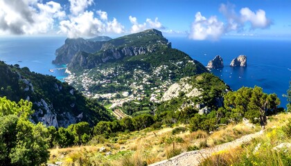 Mediterranean Coastal Landscape Viewpoint.
