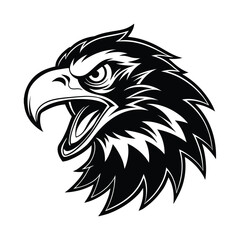 Eagle head mascot tribal vector illustration