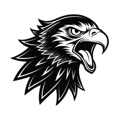 Eagle head mascot vector illustration