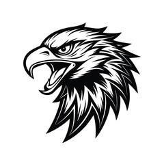 bald Eagle head mascot vector illustration