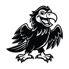 Fototapeta premium Eagle head mascot tattoo vector illustration on white background
