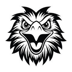 lion head mascot illustration in vector style