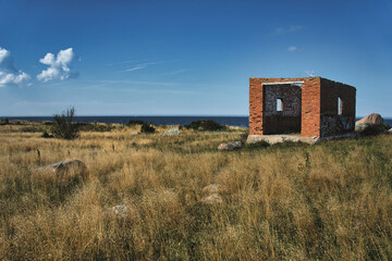 Abandoned Brick Ruin on Neeme Coast, Estonia