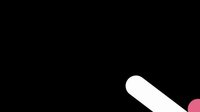 Diagonal stripe transition animation with vibrant colors and smooth motion on a black background. Perfect for modern video editing, intros, outros, and motion graphic projects.