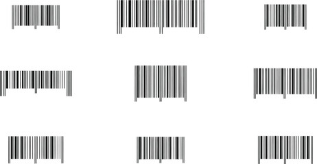 Obraz premium barcode set for retail and inventory tracking perfect for ecommerce packaging and product identification designs