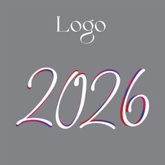 Logo 2026 new year
