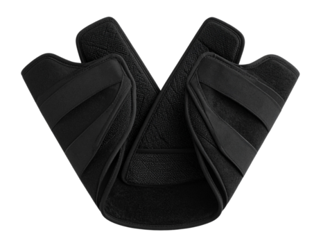  Posture Corrector Device Folded in Compact Form, angled top-down view, isolated - Powered by Adobe