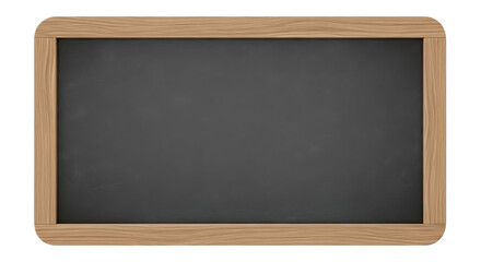Classic chalkboard with wooden frame for educational or advertising purposes