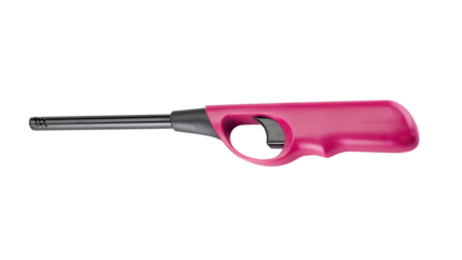Gas Lighter with Pink Handle, Kitchen Igniter Tool, Flame Starter for Stove
