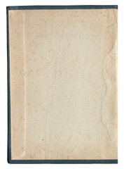 Vintage background of old ancient torn paper texture isolated