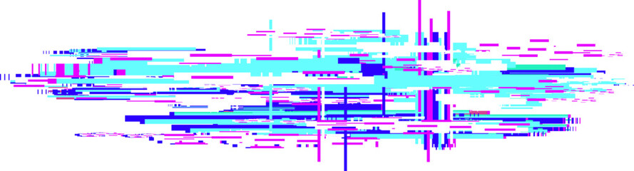 Obraz premium Glitch art data processing error digital background