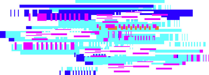 Fototapeta premium Abstract data glitch cyber digital pattern background