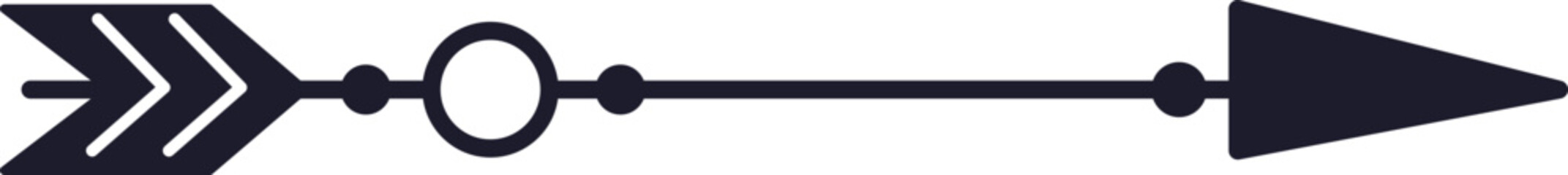 Obraz premium Tribal decorative arrow symbol pointing right