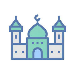 vector illustration of a house with reflection