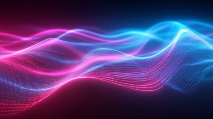Fototapeta premium Modern tech gradient waves create an abstract background full of vibrant colors and dynamic movement