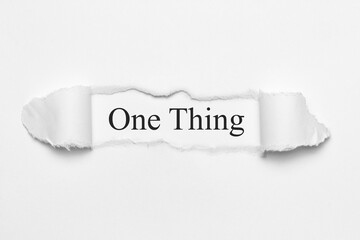 Fototapeta premium One Thing 