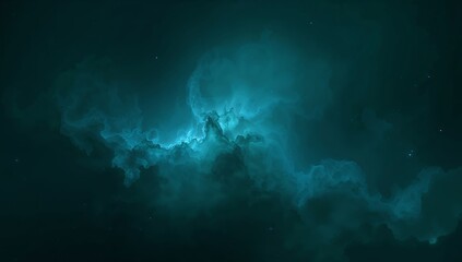 Obraz premium Aquatic Dreamscape A Celestial Tapestry of Azure Hues and Ethereal Luminescence.