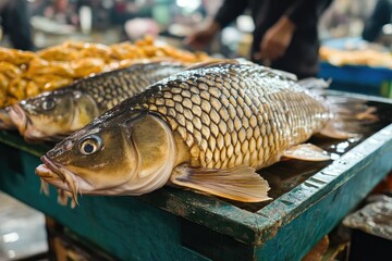fresh fish on the market