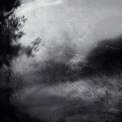 Gloomy scary landscape, beautiful nature wallpaper, dramatic view