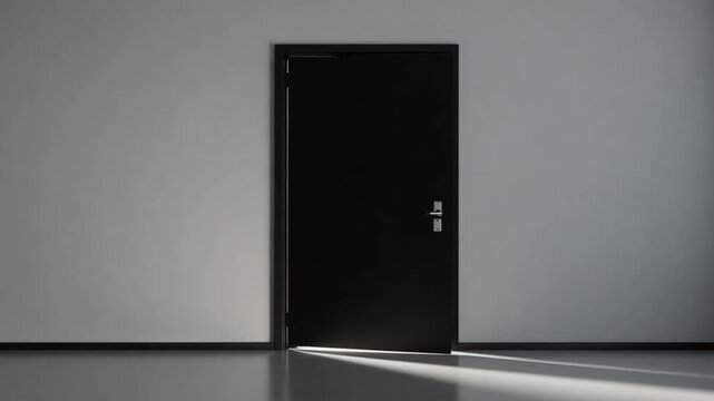 Open Doorway to Opportunity - A Glimpse into the Unknown Future.
