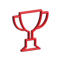 Trophy cup icon design template