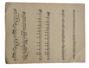Sheet Music - partitura - musical symbols vintage Sheet Music on Aged Paper Background	
