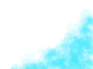 Colored bright smoke frame, transparent blue fog, bright colorful mist....