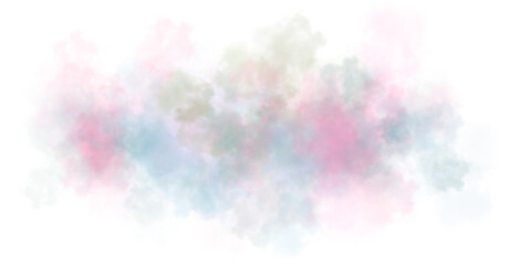 A soft multicolored cloud, pastel light shades, fluffy transparent smoke