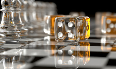 Abstract architectural forms with gold and bronze hues