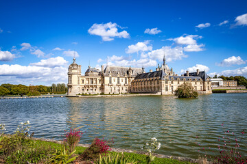 Chateau de Chantilly, exteriors and details, Oise, France