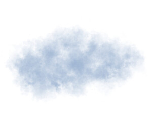 Bright blue smoke, transparent blue fog cloud