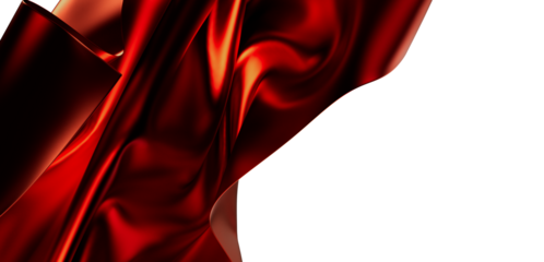 Luxurious red silk flowing, elegant abstract background. Perfect for fashion, beauty, and luxury designs.