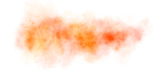 Golden orange bright neon smoke, transparent fire fog.