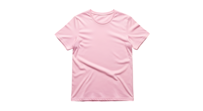 Pink t shirt on a black background fashion apparel concept