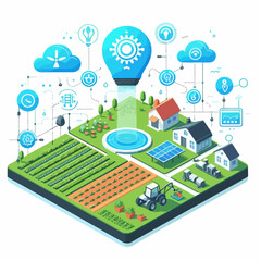 A cartoon illustration of a smiling male chef preparing and arranging grilled skewers on a wooden board with sauce.