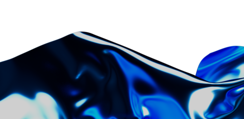 Abstract artwork showcasing smooth, flowing liquid shapes in shades of blue and white. Perfect for modern design projects and backgrounds.