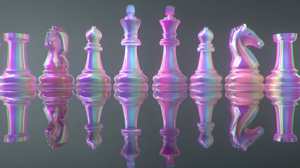 Abstract digital waveform graphic with transparency