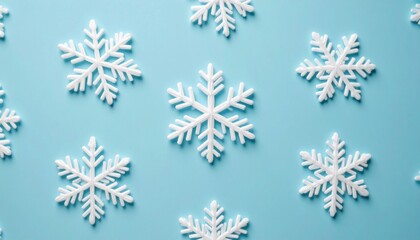 雪の結晶、冬のイメージのコピースペース