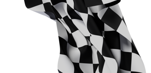 High-quality image of a dramatic checkered flag, perfect for sports, racing, and victory themes. Download now!