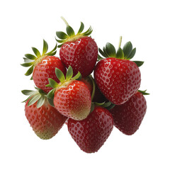 Strawberries isolate of whait bacgrond